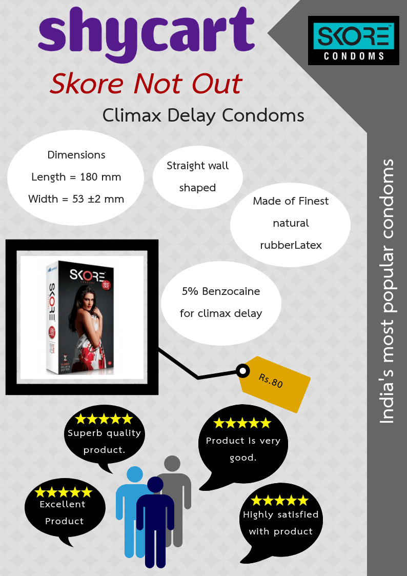 Skore not out long lasting condoms Skore not out long lasting condom