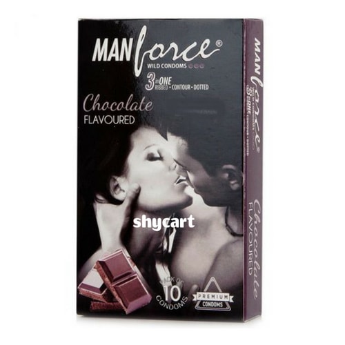 Manforce chocolate flavoured condoms 10's